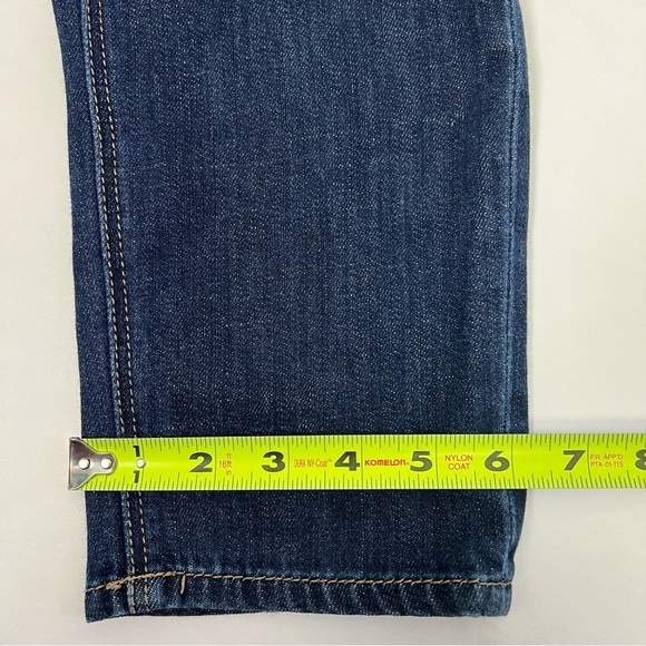 American Eagle Outfitters Womens Blue Jeans Sz 4 Tomgirl Button Fly Distress/Rip - Picture 15 of 15